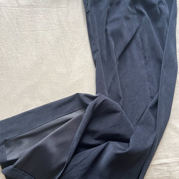 Vintage Navy Suede Long Skirt - Size XS - Picture 3 of 3